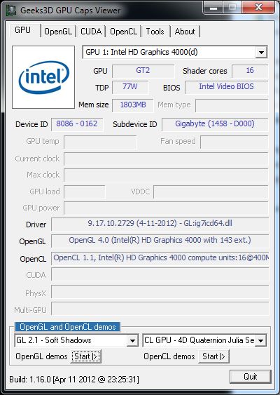 intel hd graphics 4000 driver for mac